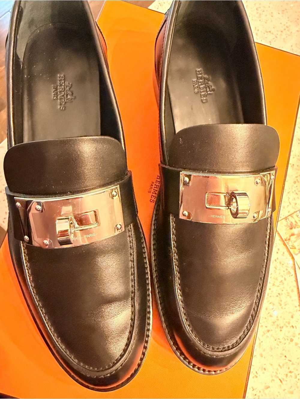 Hermes women hot loafer